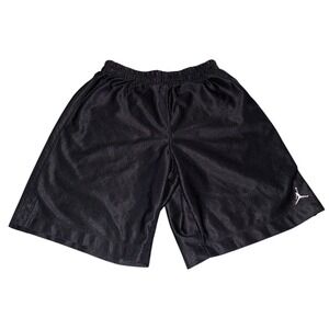 Nike Air Jordan Jumpman Shorts Boy's Large Black Mesh Gym Basketball Shiny